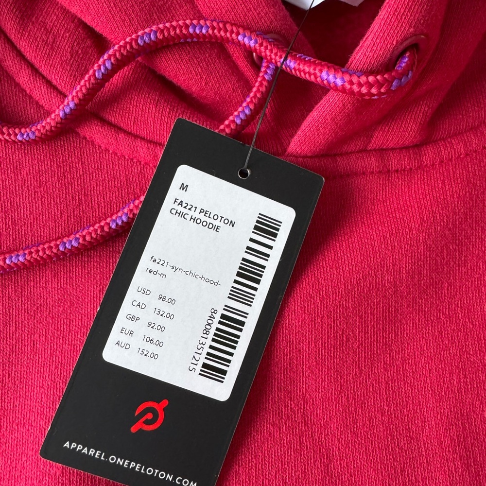 Peloton Red Hoodie new - Picture 3 of 5